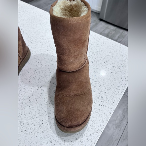 Uggs Classic II Sz women’s 9 Brown Yan Suede Shearling Boots VGUC - Picture 5 of 13